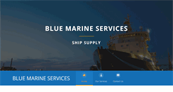 Desktop Screenshot of bluemarine-services.com