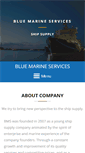 Mobile Screenshot of bluemarine-services.com