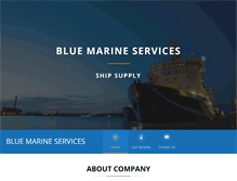 Tablet Screenshot of bluemarine-services.com